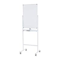 Amazon.co.jp: ホワイトボード 脚付き 600×900mm 高さ2段階 両面