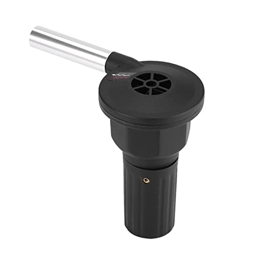 Image of GLOGLOW Portable Electric BBQ Blower, Battery Powered Grill Fan for Outdoor Cooking, Camping, Fireplace Starter, Lightweight & Durable Stainless Steel