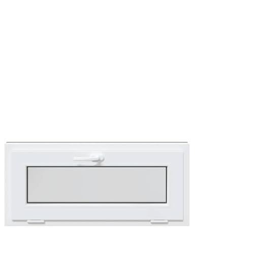 Rantry Finestra per Seminterrato in PVC con Vetro Isolante, 90x40 cm, Colore Antracite, Funzione Inclinazione, Sistema a 5 Camere, Sicurezza e Protezione dalle Perdite