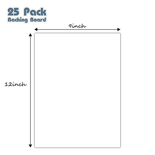Golden State Art, 25 Pack 9X12 Bright White Backing Board For Frames, Pictures, Photos And More #TOP1