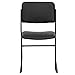 Flash Furniture HERCULES Series 500 lb. Capacity High Density Black Vinyl Stacking Chair with Sled Base