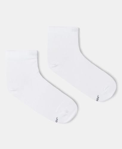 Jockey 7801 Kid's Compact Cotton Stretch Solid Ankle Length Socks With StayFresh Treatment (Pack of 2)_White_11-12 Yrs - Image 2 thumbnail