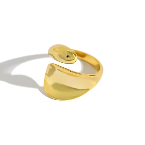 Bague bijoux femmes anneau lisse géométrique anti-irritation