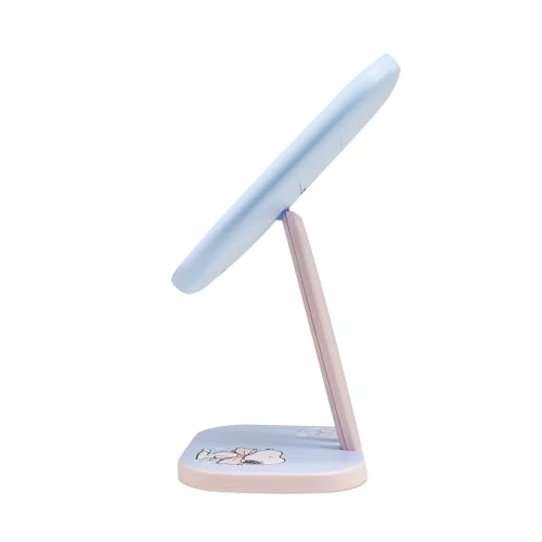 Espejo para maquillaje portátil con luz LED y diseño Snoopy miniatura 2