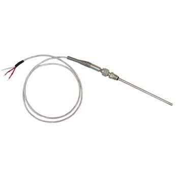 Sonde RTD avec fils dénudés et raccord NPT repositionnable de 6 pouces pour gaine