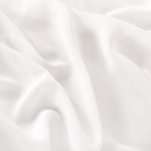 Image of Ivory Chiffon Fabric by The Yard Continuous Sheer Arch Fabric 20 Yards