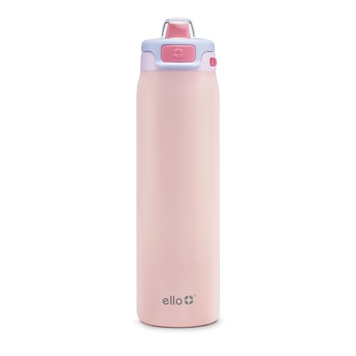 Image of Ello Pop & Fill Insulated Stainless Steel Water Bottle with Quick Fill Lid, Leakproof Locking, Sip or Chug Spout, BPA-Free, Double Wall Vacuum Insulated for Sports, Travel & School- 22oz / 32oz / 40oz