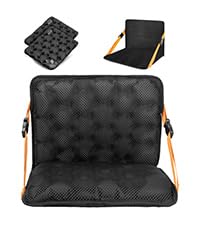 ONTYZZ Portable Stadium Seat Cushion Bleacher Cushion with Backrest Lightweight Padded Seat for Outdoor Concerts (Seat + 2 Inflatable Cushions)