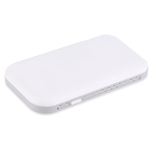 Image of Portable 4G Mobile WiFi Hotspot Router - Compact White LTE Travel Router with 2100mAh Battery, Supports 10 Devices, Global 3G /4G Bands, for Phone Laptop Tablet Desktop