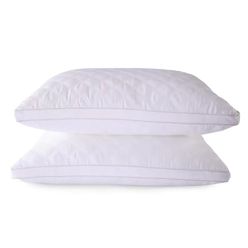 Mixibaby Premium Kopfkissen 2er Set 50 x 70cm Schlafkissen Atmungsaktiv Weich Kissen Gestepptes Nackenkissen, Model:Diamond Puff Pillow