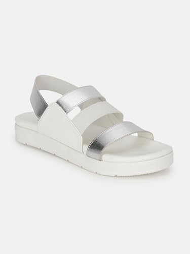 Image of Marc Loire Women Platform Heel Fashion Sandal With Slingback Strap; Smart Casual Footwear