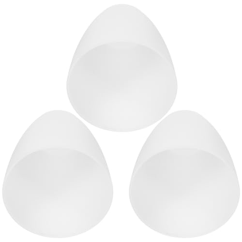 Cabilock Pantalla de Lámpara de Plástico Blanco Plana E14 3 Unidades Diámetro 30 Mm Reemplazo para Lámpara de Mesa de Pie Adecuado para Iluminación de Salón y Decoración del Hogar