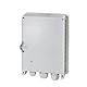 LogiLink FB124E - FTTH/FTTB-Anschlussleergehäuse, für max. 24 Fasern, 6X LC/QD o. SC/DX, Grau