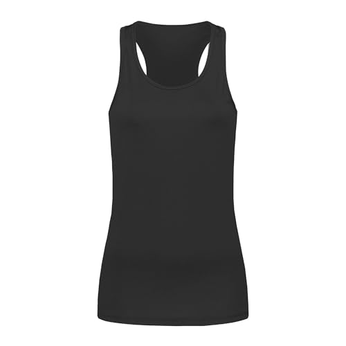 Niscioma Canotta da Donna con Spalline, Canottiera Top Sportivo Femminile per Palestra, Corsa, Yoga - Comodo, Traspirante, Elegante - Smanicata - Senza Maniche - Vari Colori e Taglie