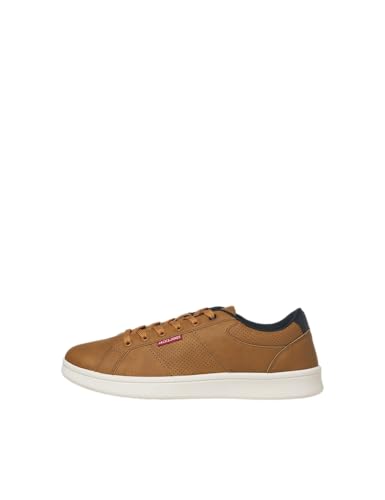 JACK & JONES Jfwlennox PU Zapatillas Deportivas para Hombre, Honey, 44 EU, Ocre, 44 EU