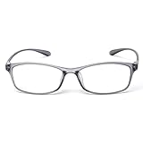 [MIDI ミディ] 老眼鏡 レディース メンズ おしゃれ 1.0 1.5 2.0 2.5 3.0 ブルーライト ブルーライトカット かっこいい お洒落 紫外線カット シニアグラス リーディンググラス パソコン用 スマホ老眼鏡 老眼メガネ クリアブラック (M-209,C3,+1.00)