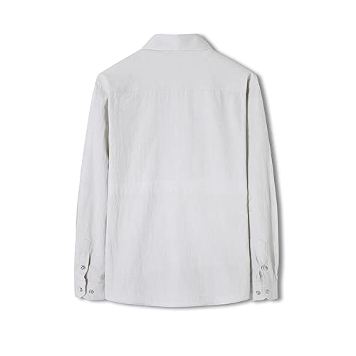 Voorjaarshemd met lange mouwen voor heren Modieus Eenvoudig Persoonlijkheid Knap Comfortabel Ademend Dagelijks Veelzijdig Outdoor Forenzenreversoverhemd - Afbeelding 3