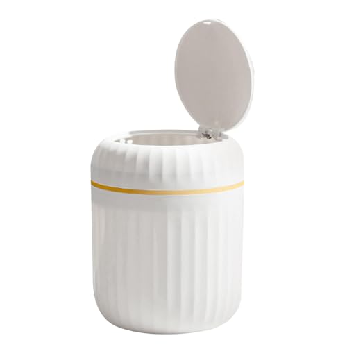 Desktop Trash Can, Press Waste Bin, Garbage Bin Lid, Tabletop Waste Basket, Light Luxury Trash, Creative Desktop Can, Desk Trash
