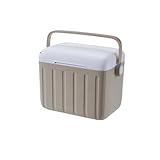 KIEHUA 6L 屋外用断熱ボックス 冷蔵 キャンプ ピクニック 旅行 アイスキューブ ドラゴンボートフェスティバル 中秋節 ギフト ライスダンプリング シーフード 新年のギフトに最適 (ミルクコーヒー,ハイエンドPU)