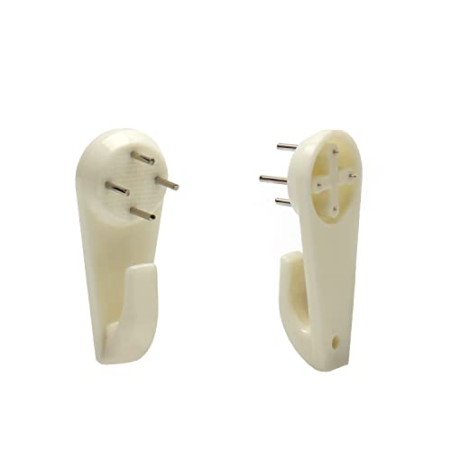 Image of Nails for Hanging Pictures,Picture Hooks Hardwall Hanger for Hardware, Fasteners & Hooks Wall Mount Non-Mark Hook Picture Photo Frame Hangers(50pcs,50*21mm)