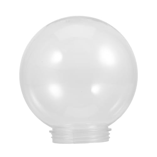 Gatuida Pantalla De Globo Transparente Redonda 25 Cm De Acrílico, Cubierta De Luz Resistente Para Lámpara De Techo, Uso Exterior Patio y Jardín, Repuesto