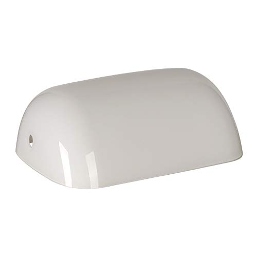 Newrays Coperchio Della Lampada Di Ricambio Per Banchi Di Vetro Per La Lampada Da Tavolo (bianco)