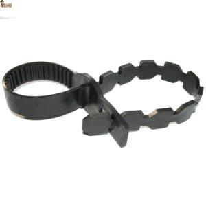 BricoLoco.com Brida entutorar árboles. Pack 10 uds. Correa Ajustable para Sujetar árboles a tutores. Collar de Goma para sujeción de árboles a Tutor guía sin dañar el Tronco. Atadura Suave. (10)