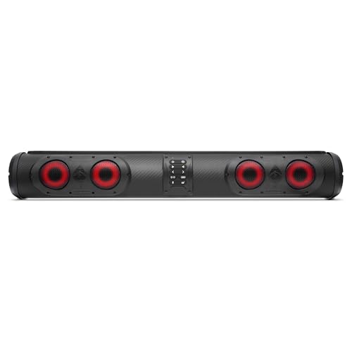 SoundExtreme by ECOXGEAR SEDS32R 500-Watt Amplified Double-Sided Powersports 11 Speaker Bluetooth LED Backlit Soundbar Waterproof Dirtproof with Standard Mounting Bracket SoundExtreme by ECOXGEAR SEDS32R 500-Watt Amplified Double-Sided Powersports 11 Speaker Bluetooth LED Backlit Soundbar Waterproof Dirtproof with Standard Mounting Bracket