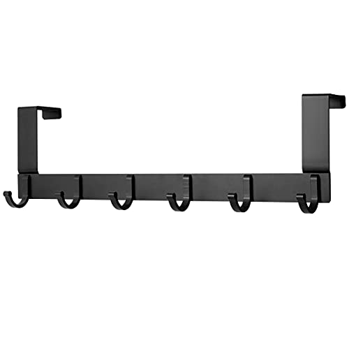 testyu Colgadores Gancho Puerta, Perchero Puerta con 6 Ganchos Ganchos de Perchero para Dormitorio Colgadores Gancho Puerta Cover