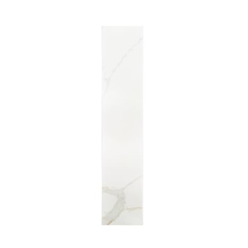 Image of Design House Calesco Calacatta Quartz Vanity Top Side Splash, White with Taupe and Grey Veining, 227918-CC-SS