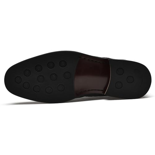 Men's Oxfords Shoes Retro Comfortable Business Height Increasing Non-Slip Softsole Walking Derby Shoes Leather Dress Shoes for Men4