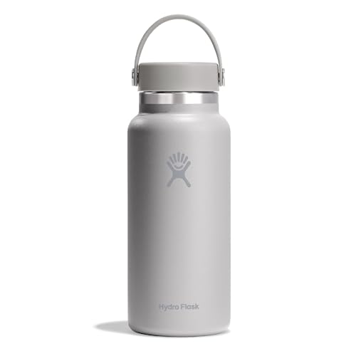 Hydro Flask 32 Oz Stainless Steel Wide Mouth Water Bottle with Leakproof Flex Cap, Birch