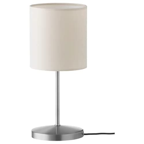 XIKEA INGARED Lot de 2 lampes de table en acier galvanisé avec abat-jour en textile Lumière décorative 35 cm de haut