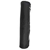 Bolsa de transporte impermeable Oxford para esterilla de yoga, soporte de almacenamiento de gran capacidad con correa de hombro ajustable para gimnasio, viajes, ejercicio (negro)