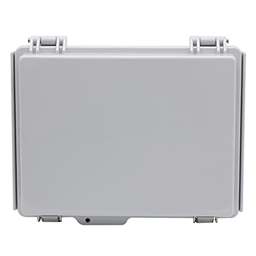 Airtak Electrical Junction Box With Mounting Plate, Hinged Cover Stainless Steel Buckles, Ip67 Outdoor Project Box Weatherproof Diy Electrical Enclosure 8.6×6.7×4.3 Inch (220×170×110Mm) #TOP5