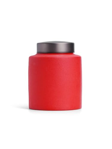 Latas de té Suelto, recipientes sellados, latas de café para el hogar, Grandes contenedores de Vidrio vacíos universales Negros y Verdes.