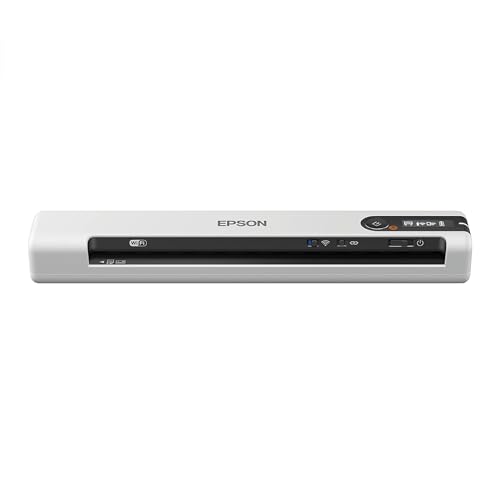 Scanner de documents portable Epson DS-80W sans fil pour éliminer la paperasse sur PC et Mac