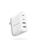 Picture of PowerLot 100W GaN USB-C Wall Charger With 2 C Ports (65W+18W) & A Port (17W), Travel Laptop Charger for MacBook Pro, iPad, iPhone 14/13/12 Pro/Max, Dell XPS
