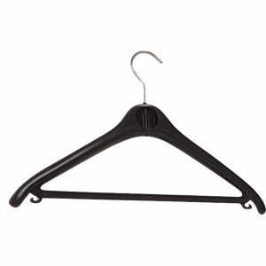 Preisvergleich Produktbild Unilux Kleiderbügel Kunststoff schwarz VE=20 Stück
