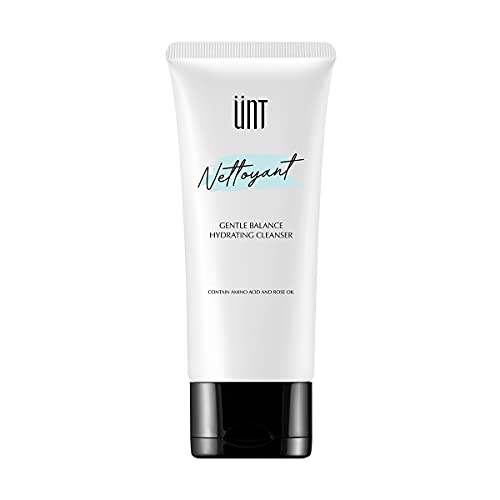 UNT AQUA NETTOYANT Perfect Balance Deep Hydrating Cleanser, 100% Soap-Free Formula, 23% Amino Acid, Best pH Level at 5.6, Natural Hydration with Damask Rose Water, For All Skin Types, 100ml