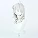 huafan luxkazya Silver Short Cosplay Wigs for Men Male Short Layered Wig with Bangs Realistic Anime Costume Wigs Fashion Heat Resistant Synthetic Wig for Cosplay Party
