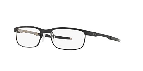 Image of Oakley mens Ox3222 Steel Plate Rectangular Prescription Eyewear Frames