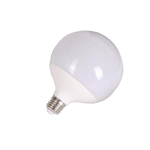 RZL Iluminación, Paquete de 5 bombillas LED esféricas CA 85~265 V, 12 W, G120, 24-5630 SMD, CRI ＞ 80, lámpara de 120 x 150 mm(Warm white)