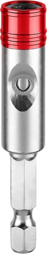 kwb One-Touch magnetischer Schnellwechsel-Bithalter - Einfacher Bitwechsel mit automatischer Freigabe - 1/4'' Zoll Sechskantschaft, 65 mm Länge