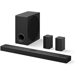 LG S80TR 5.1.3 ch. OLED evo TV Matching Home Theater Soundbar with Rear Surround Speakers and Wireless Subwoofer, Wow Orchestra, Dolby Atmos, WOWCAST Built-in (2024 Model)