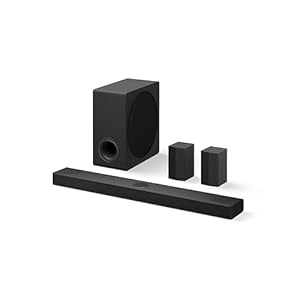 LG S80TR 5.1.3 ch. OLED evo TV Matching Home Theater Soundbar with Rear Surround Speakers and Wireless Subwoofer, Wow Orchestra, Dolby Atmos, WOWCAST Built-in (2024 Model)