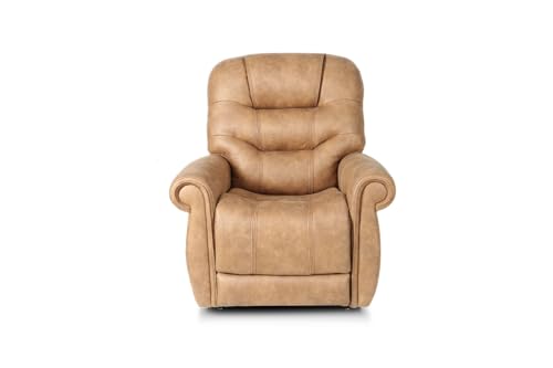BarcaLounger Lucas Power Lift Recliner-Canyon-silt