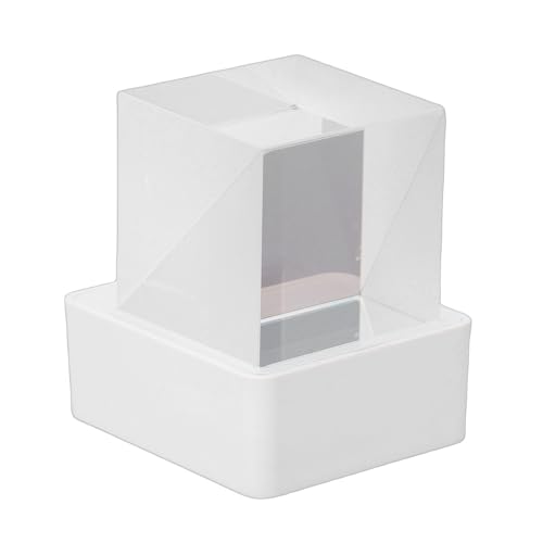 Denash Pantalla de Fotos 3D de Cristal Holográfico LED, Cubo de Holograma Inmersivo con Animaciones GIF Estación Meteorológica Inteligente Reloj Digital Álbum de Imágenes Electrónico,