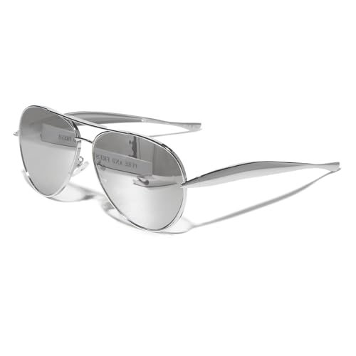 GUVIVI Retro Gold Aviator Sunglasses for Women Men 2025 Metal Oversized 70s Aviators Black Sun Glasses