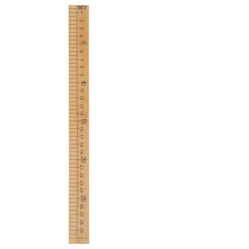 EINCORN Wooden Ruler 12Inch 24Inch Double-Sided Scale Rulers Wood Measuring Ruler Inches Centimeter Metric Ruler for Students